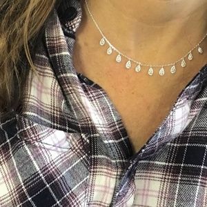 Stella & Dot Willa Choker Necklace - Silver